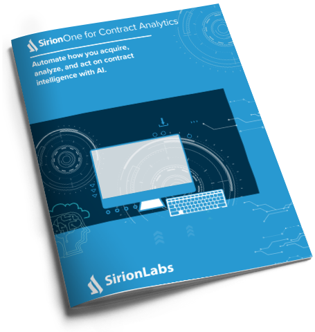 [Product Brochure] SirionOne for Contract Analytics