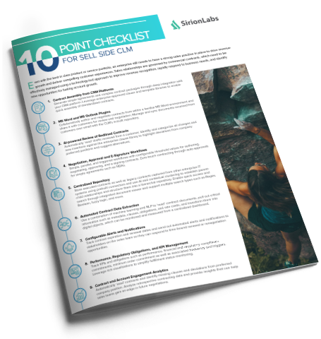 [Product Checklist] 10-point checklist for Finding the Right Sell-side CLM